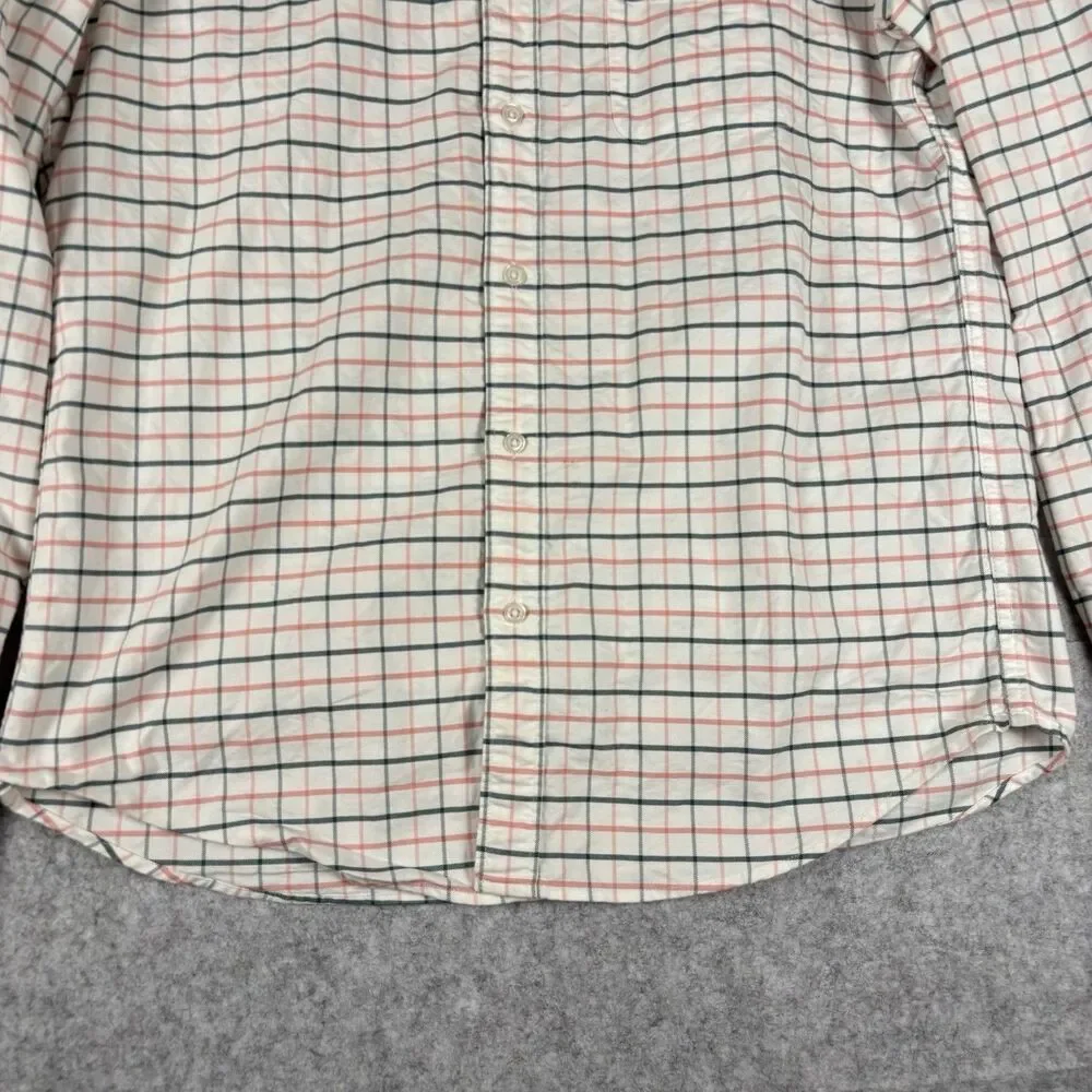 J.CREW Oxford Flex Slim Long Sleeve Button Down Striped Shirt Mens Large NWOT